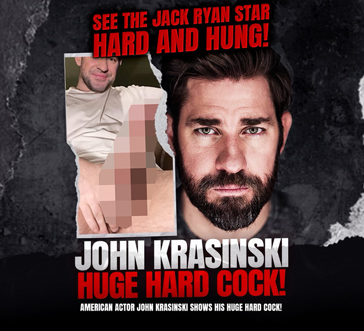 john krasinski huge hard cock