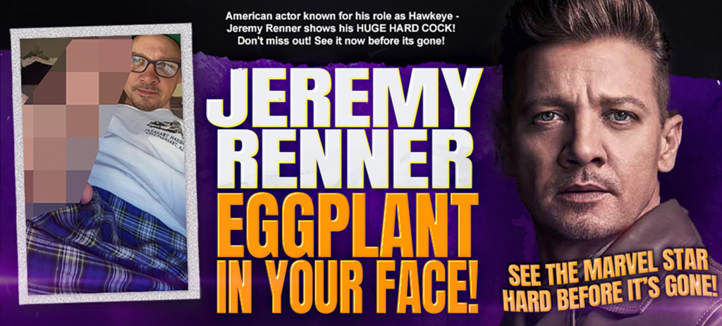 jeremy renner eggplant cock