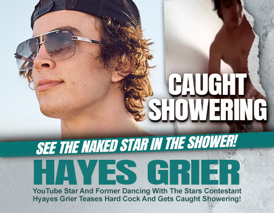 hayes grier caught showering